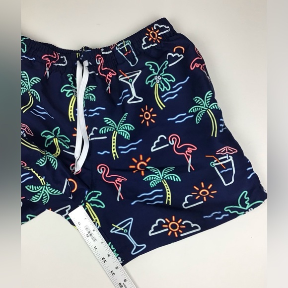Chubbies Neon Print Swim Trunks Men’s Large Blue - Picture 7 of 7